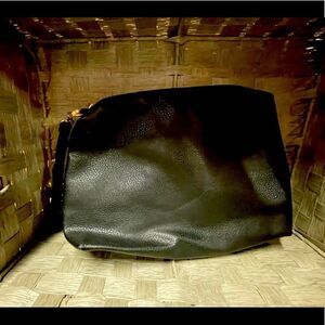 Black Clutch or Cosmetic Bag